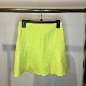 J. Crew Neon Lime Mini Skirt